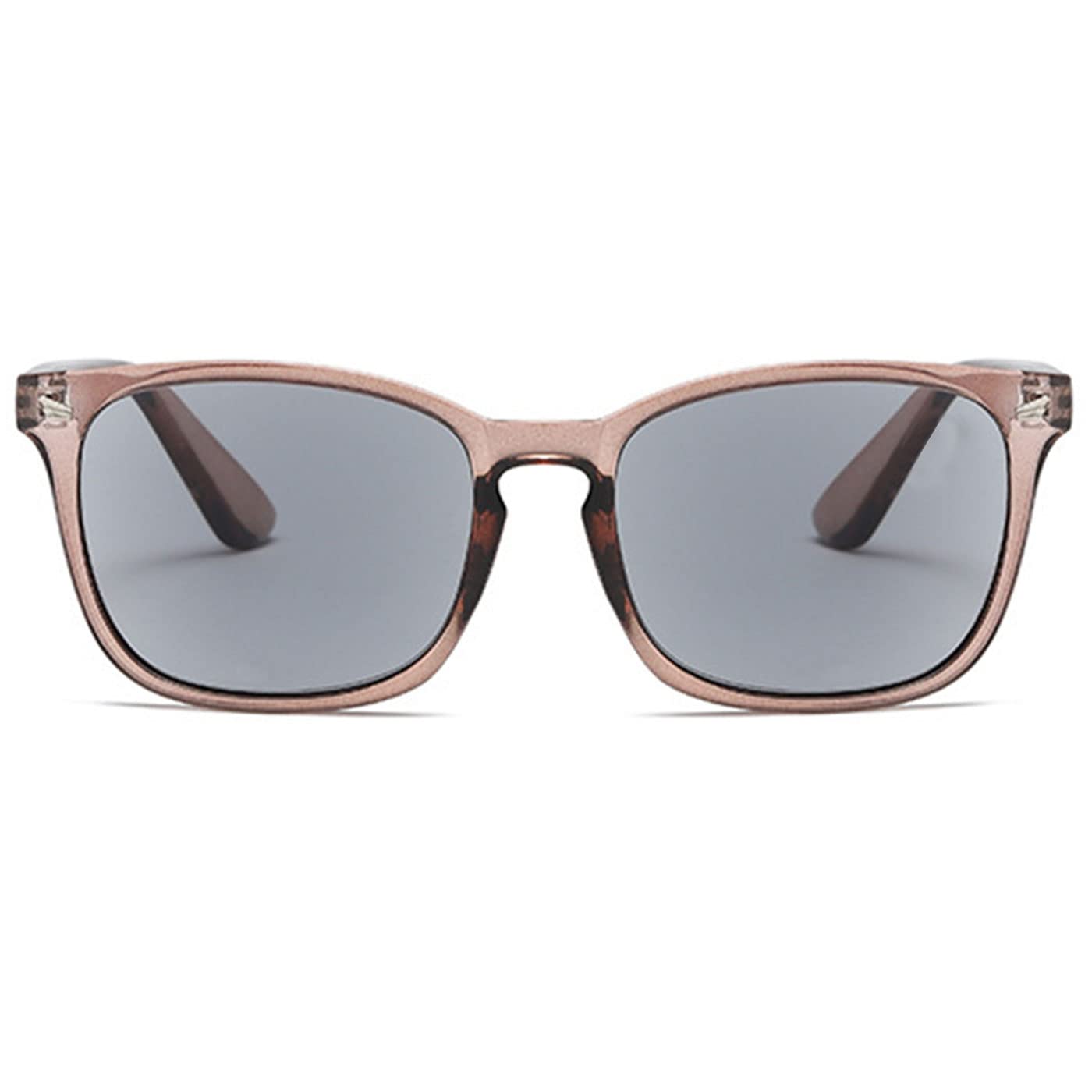 ABETOS Reading Sunglasses Tinted Sun Readers Classic Retro Eyeglasses for Women Men UV400 Protection Outdoor Reading in the Sun 1.0 1.5 2.0 2.5 3.0, Dark Brown+1.5