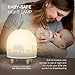 Night Light, Multifun Food Grade Soft Silicone Night Light with Touch Sensor Color Changing Mode, Rechargeable LED Nursery Lamp for Bedrooms, Portable Beside Lamp for Breastfeeding