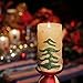 Christmas Tree Moving Flame LED Candle with Timer, 3 x 6