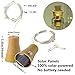 6 Pack Warm White Solar Powered Wine Bottle Lights with Cork, 10 LED Bottle Cork String Lights Fairy Mini Copper Wire, Solar Lights for DIY Christmas Halloween Wedding Party Indoor Outdoor Decoration