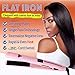 Silky Hair One Pass Flat Iron 475°F Hair Straightener | Vibrating/Ceramic + Titanium Tourmaline Fusion Floating Plates Straighten Curly,Coarse,Damaged & Thin Hair | Dual Voltage & Auto Shut Off