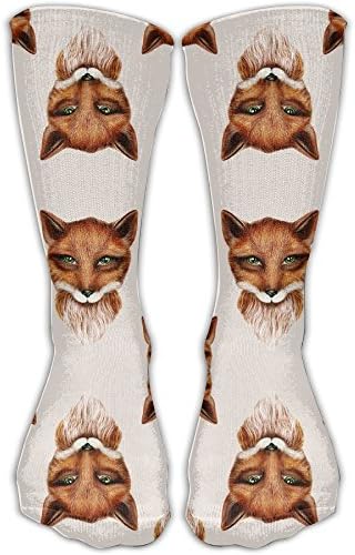 YUPOISG Mr Fox, Natural Fabric Crew Socks Compression Socks Warm Winter Socks One Size For Women(30cm)