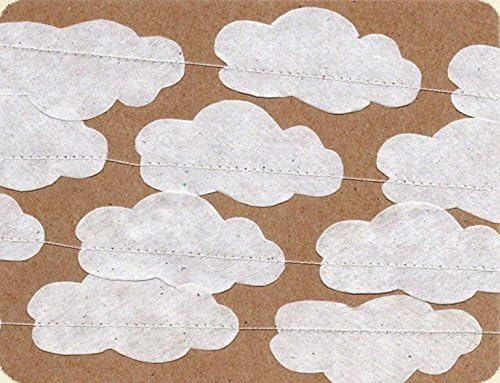 PARCEL: Hand-Stitched CLOUD GARLAND / Designed and Handcrafted in America Part of the Martha Stewart AMERICAN MADE Collection