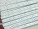 Rextin 5M 10pcs 0.5m Rigid Hard Led Strip Light 7020 White LED 36LEDs/0.5M Super Bright Led Bar Strip Lights 12V with 3M Tape Adhesive Backside