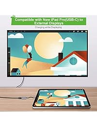 USB C a HDMI adaptador con puerto de carga PD (4 K 60Hz), techdoty USB tipo C a HDMI cable adaptador para 2016 2017 Macbook pro, MacBook 2015 2016, Samsung Galaxy Note 8 S8 S8 Plus, Huawei Mate 10 Pro