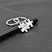Your Crazy Matches My Crazy Couples Necklaces Two Puzzle Necklace Key Chain Set