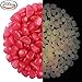 Whonline 200 Pcs Artificial Pink Glow Pebble for Garden Decoration