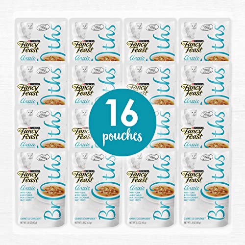 Purina Fancy Feast Wet Cat Food Complement, Broths Classic With Tuna & Vegetables in a Silky Broth - - //medicalbooks.filipinodoctors.org