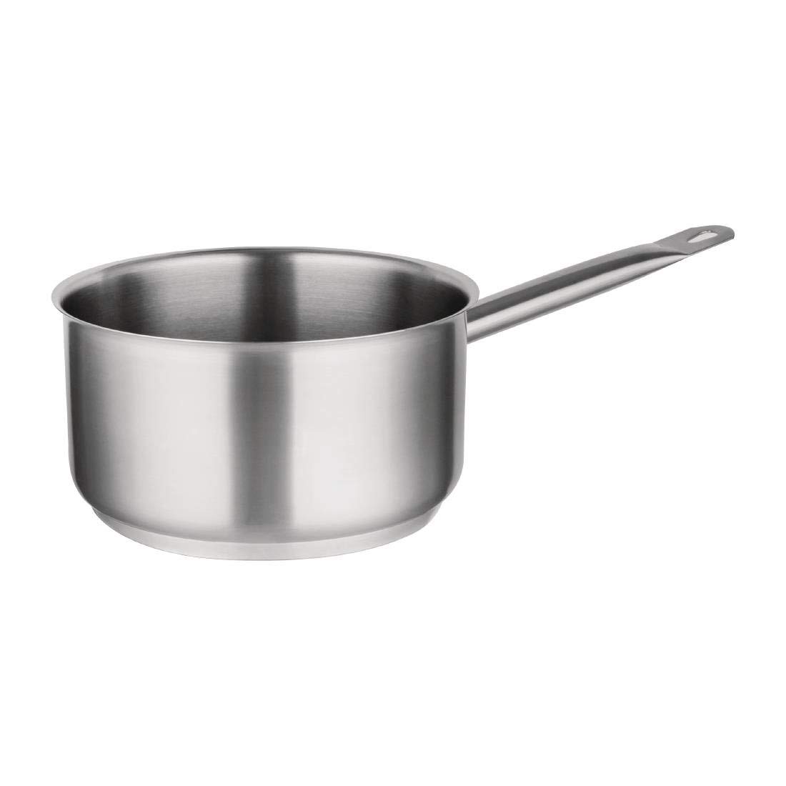 Vogue Stainless Steel Saucepan 16 cm / 1.5 Litre, Silver, Induction Compatible Pan, Compatible with Lid: M948 (Sold Separately), Suitable for All Cooking Surfaces, Dishwasher Safe, M943 — image 1