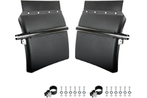 TODO Black Quarter Fenders Set 24" x 24" Quarter Fenders for Semi Truck, Black Quarter Fenders Set with Tube Bracket and Moun