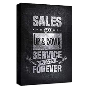 Canvas Wall Art Inspirational Quotes for Office Painting Artwork for Home Prints Framed - 12x18 inches