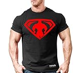 MonstaMan Muscle Symbol (M-TEE-238) T-shirt Large Black/RD