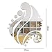 Wall Sticker doopootoo Beauty Beautiful Girl Head Modern Stylish Fashion Art Design Removable DIY Acrylic 3D Mirror Wall Decal Wall Sticker for Bedroom Sitting Room Home Decoration