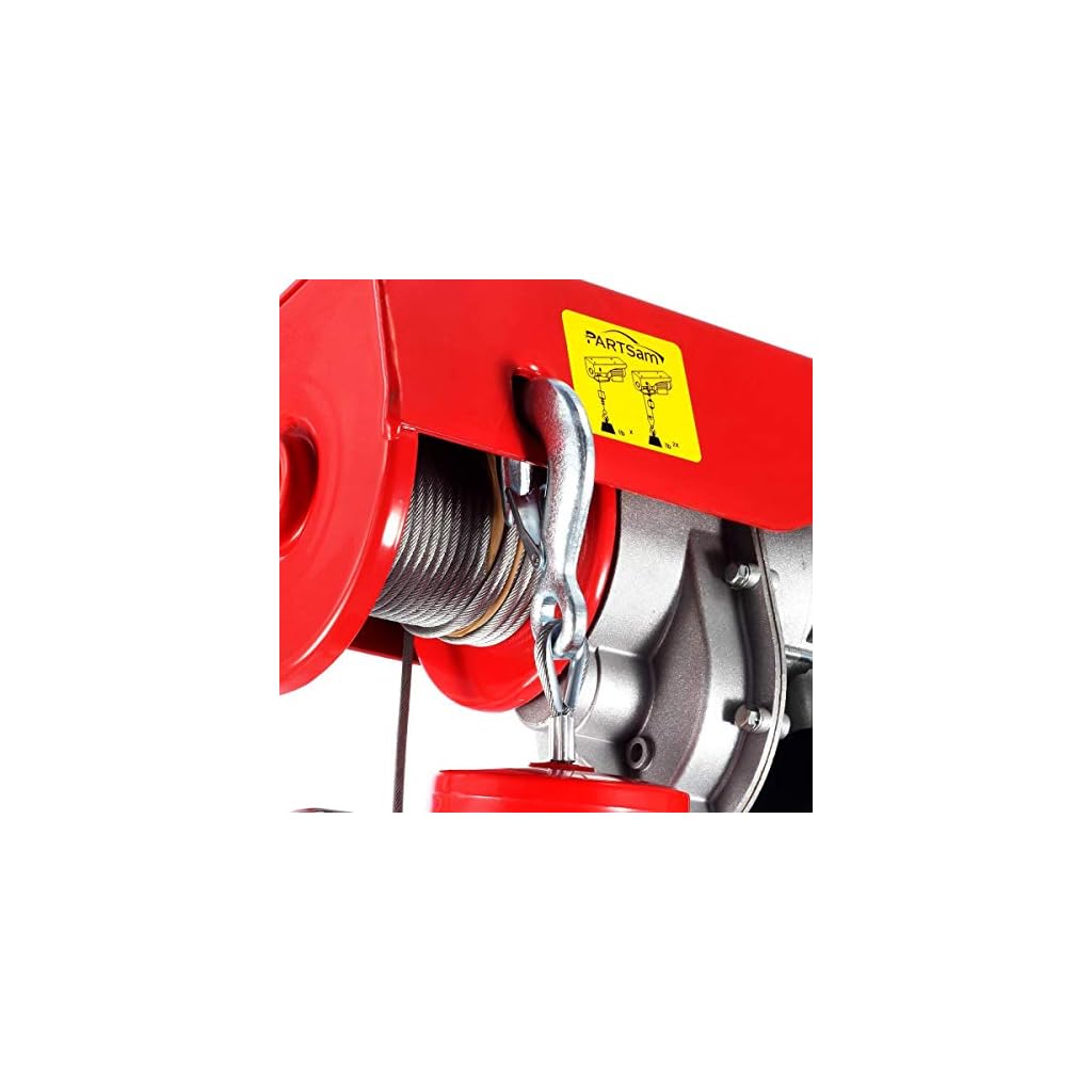 Partsam 440lbs Automatic Lift Electric Cable Hoist with Wireless Remote