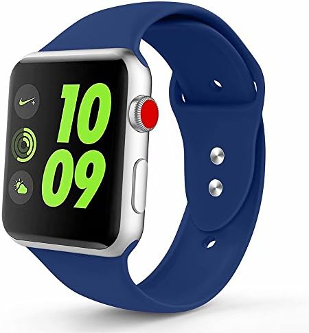 Zolion for Apple Watch Strap, Soft Silicone Replacement Wristband Classic Sport band for iWatch 2017 Apple Watch Series1, Series 2, Series 3, Edition, Nike+, 38MM/42MM All Models