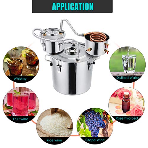 Slsy 8 Gallon Alcohol Still Water Alcohol Distiller, 30 Liters DIY