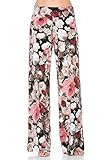 Cody Line Women's Casual Bohemian Damask Palazzo Pants
