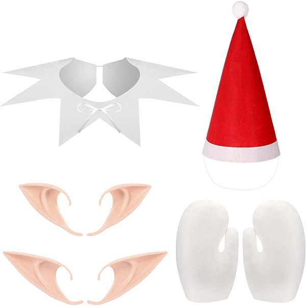 Amazon.com: Toulite 4 Pcs Christmas Elf Costume Accessories  display picture 2