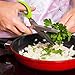 Vegetable's Chef - Culinary Herb Scissors - 5 Blades Stainless Steel Shears with Cover and Cleaning Comb