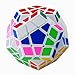 Megaminx 3x3x3 Speed Magic Cube Puzzles,12 Colors Dodecahedron ABS Ultra-Smooth Master Speed Twist Cube,Brain Teaser Toys & Gifts by YKL World (White)