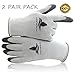 Garden Gloves for Women and Men - (2 pairs per package) - Super Grippy with Special Protective coating against cuts for Gardening - Fishing - Auto and Work activities - Large, Gray Hem