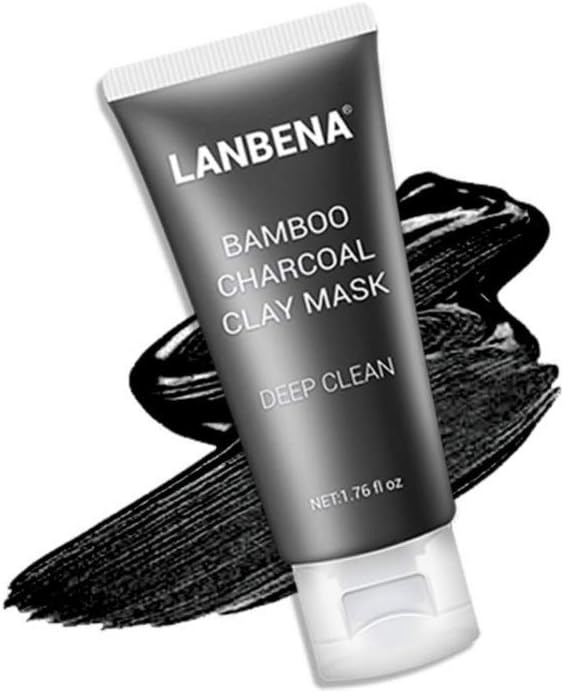 Lennvan Mung Bean Clay Mask Bamboo Charcoal Blueberry Deep Cleansing Pores Nourishing Skin Care Mask