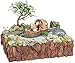 Joykick Fairy Garden Boat Kit - Miniature Hand Painted Figurine Statues with Accessories - Set of 6pcs for Your House or Lawn Decor