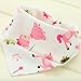 Elesa Miracle Baby and Toddler Bandana Drool Bibs, 10-pack Value Set, Absorbent Cotton with Adjustable Snaps - Girl Set
