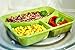 3 components Portion Weight Loss Control Container For Lunch Box Meals Prep fruit snacks kit- pack of 20 Airtight Also Kitchen Divided Storage Snack Port Bentos for Deli Health Tiffin
