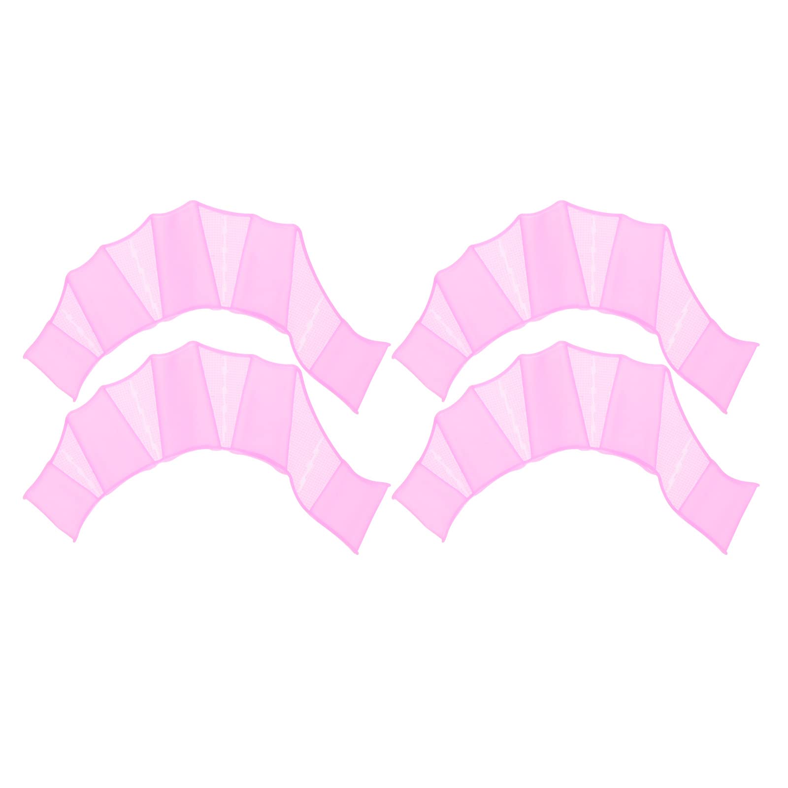 PATIKIL Silicone Swimming Gloves, 2 Pair Webbed Swim Gloves Finger Frog Type Water Resistance Gear Paddle Fins for Aquatic Training, Purple, L