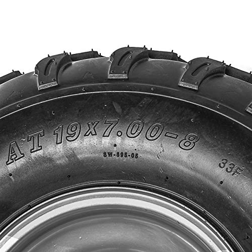 ZXTDR 19x7-8 ATV Tires 19x7.00-8 Tubeless Go Kart Wheel Tire with Rim For Quad Bike 4 Wheelers