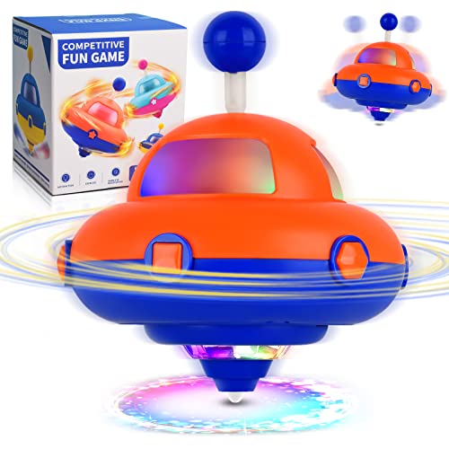 Spin Top for Kids, Light Up Top Toy with Colorful LED Lights, Sensory