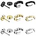 FIBO STEEL 4-9 Pairs Stud Earrings Hoop Earrings Set for Men Women Stainless Steel Earring 18G