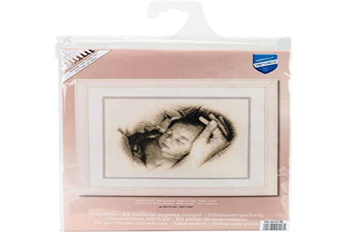 Vervaco Sleeping Safely Counted Cross Stitch Kit, Multi-Colour