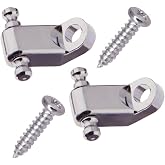 Electric Guitar String Retainers Tree Standard Roller String Guides Pack of 2pcs (Chrome)