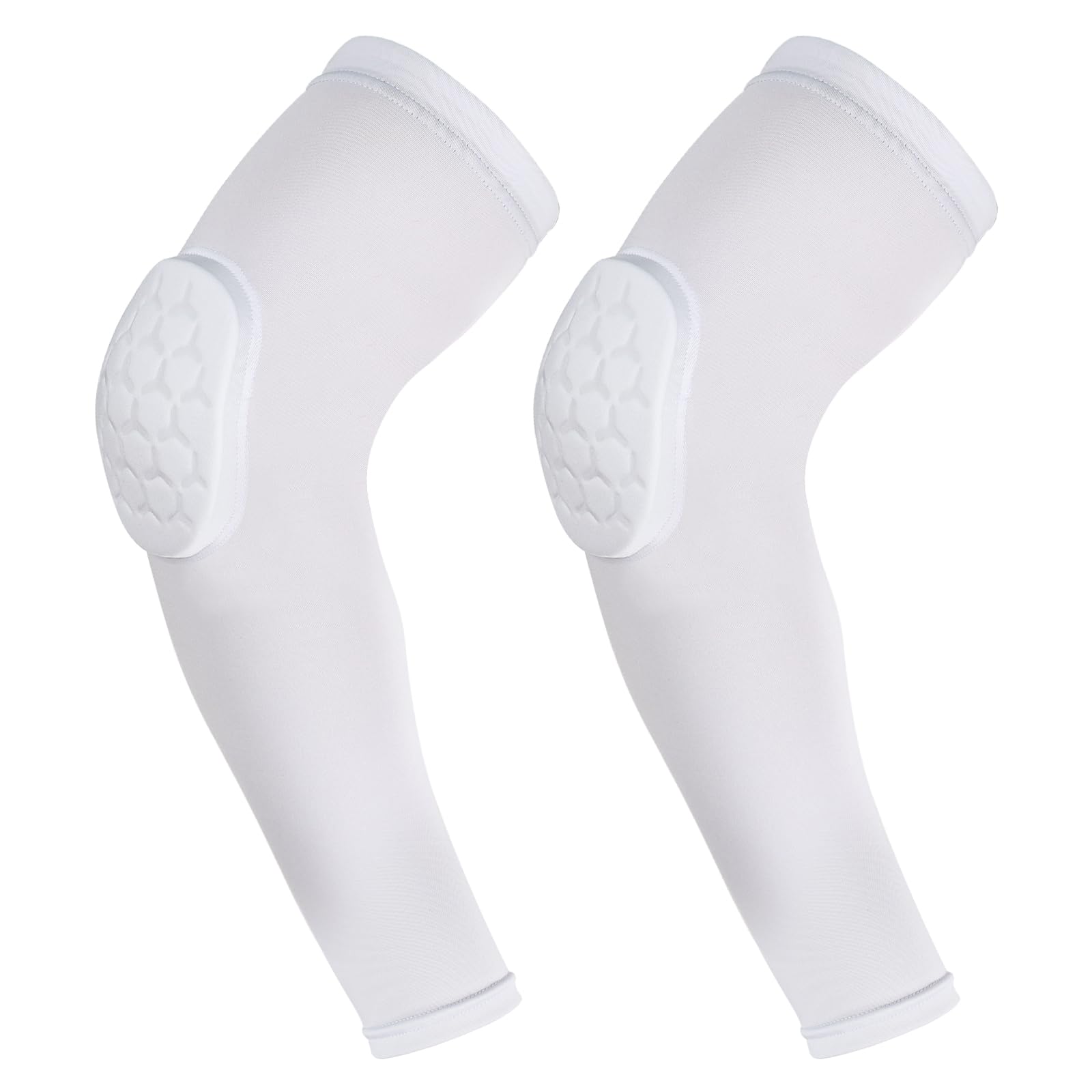 Photo 1 of GUOZI Arm Elbow Sleeves [2 Pack], Honeycomb Crashproof Arm Elbow Pads for Youth Adult Sports Football Basketball Volleyball