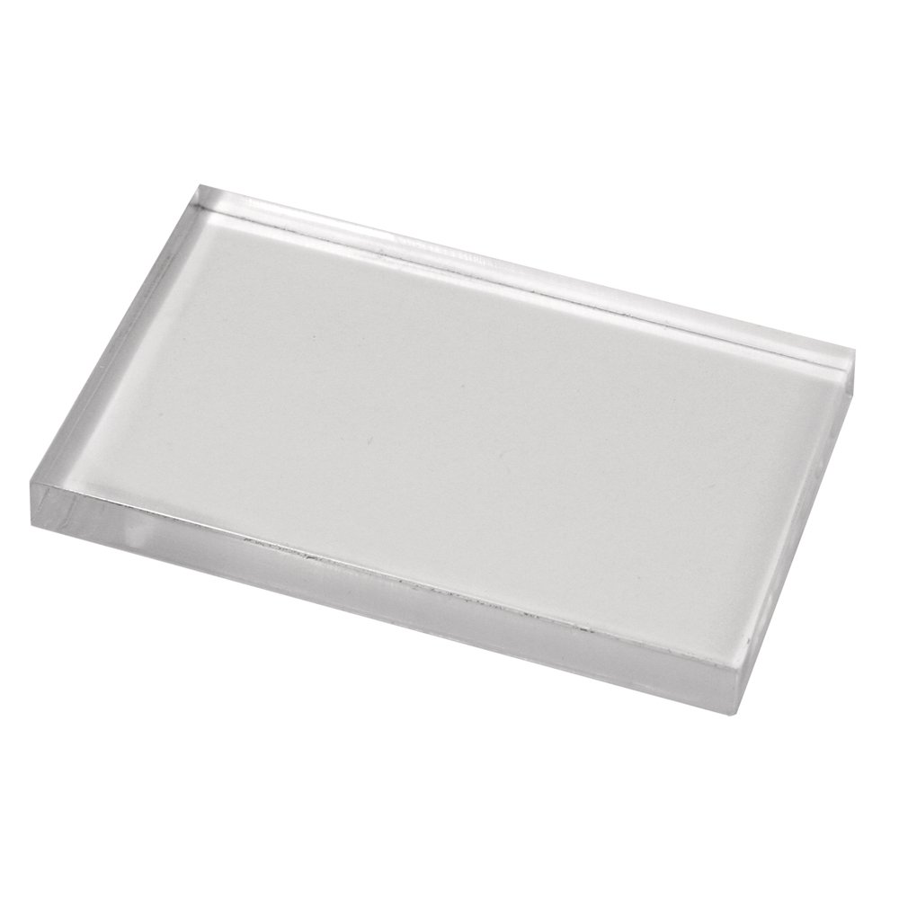 Rayher 2860600 Clear Acrylic Stamp Block for Crafting, Mounting Block for Clear Stamps, 5 x 8 cm, clear