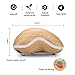 Essential Oil Diffuser,SGODDE 150ml Ultrasonic Aroma Humidifier with 7 Color LED Light for Office Home Bedroom Living Room Study Yoga Spa, Ultra-Silent,Wood Grain,Cashew Shape