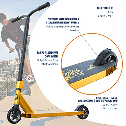 FREEDARE JB2 Pro Scooter Stunt Scooter Complete Trick Scooter for Kids