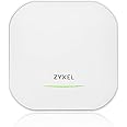 Zyxel WiFi 6E AXE5400 2.5G Multi-Gigabit Business AP | Bandflex 2.4Ghz and 5Ghz or 6Ghz Operation | 1 GbE Passthru| Mesh, Seamless Roaming, Captive Portal | Hybrid Cloud | POE+ Support | NWA220AX-6E