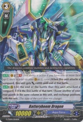 Cardfight!! Vanguard TCG - Batteryboom Dragon (G-TD04/004) - G Trial Deck 4: Blue Cavalry of the Divine Marine Spirits