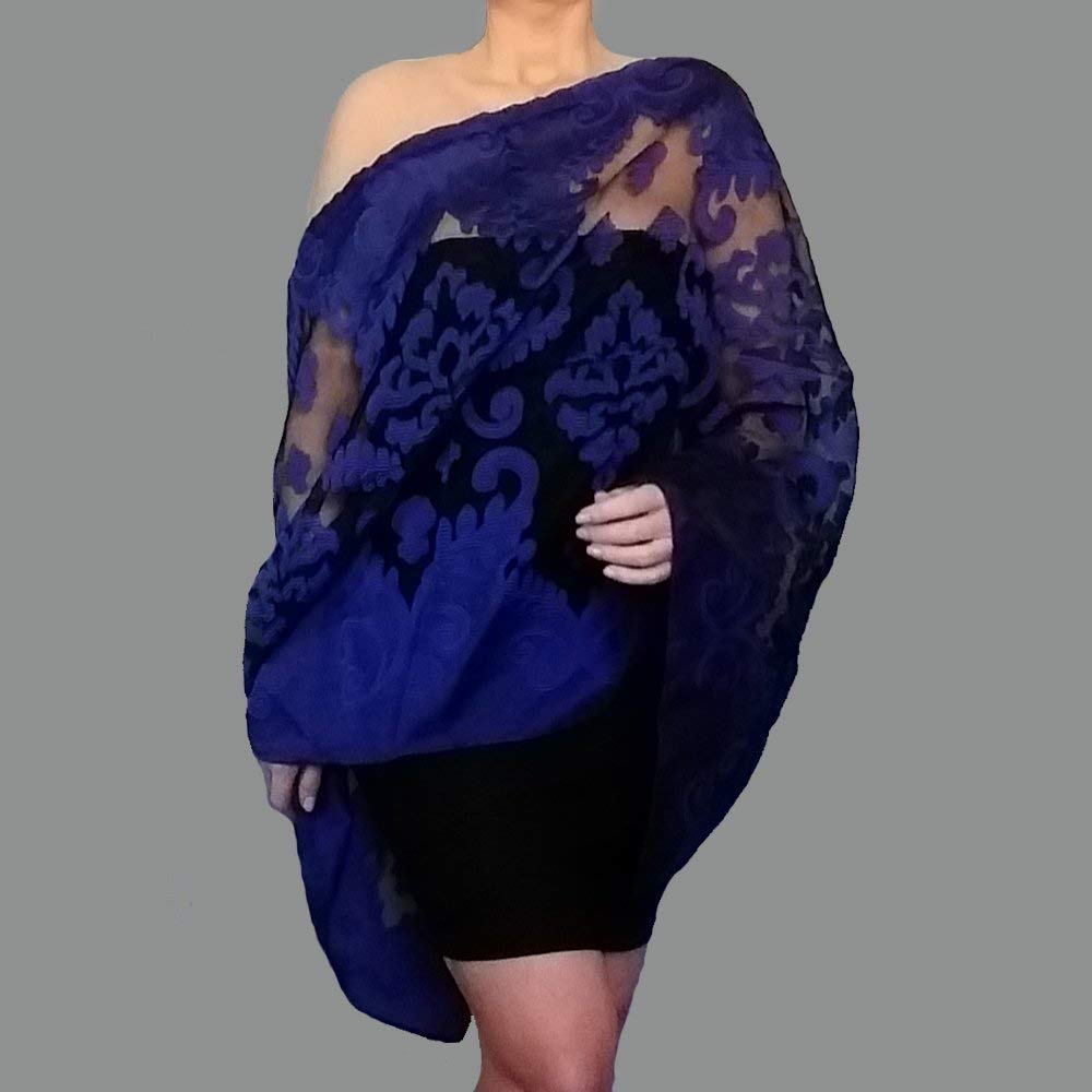 shawl for navy blue dress