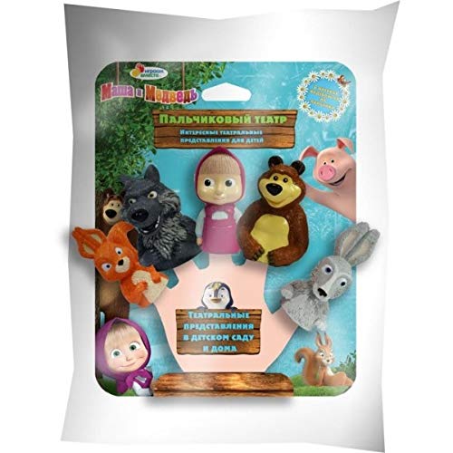 Masha and the Bear Bath Finger Puppets Toys for kids  Masha y el OSO