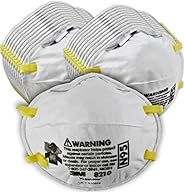 3M Personal Protective Equipment Particulate Respirator 8210, N95, Smoke, Dust, Grinding, Sanding, Sawing, Swe