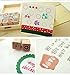 Youkwer 12 Pcs Mini Cute Wooden Rubber Stamps DIY Diary Scrapbook Stamps Set with Wooden Box （Brass Buckle，Heart）