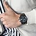 SONGDU Mens Quartz Multifunction Big Face Casual Date Watch Cool Blue Hand Stainless Steel Band