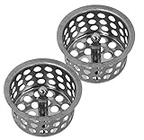 Peerless 1.5-Inch Sink Strainer Cup with Post, Chrome 2-Pack