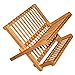 Totally Bamboo Compact Collapsible Bamboo Dish Drying Rack