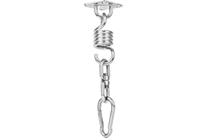 Chihee Stainless Steel Hammock Hanger Spring Swivel Hook Load Capacity 440 lb Wooden Beam Perfect for Swing Chair Hanging Pilates