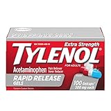 Tylenol Extra Strength Rapid Release Gels with Acetaminophen, Pain Reliever & Fever Reducer, 100 ct